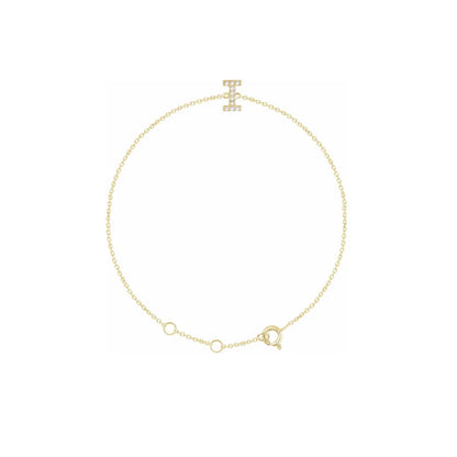 DIAMOND INITIAL BRACELET