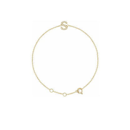 DIAMOND INITIAL BRACELET