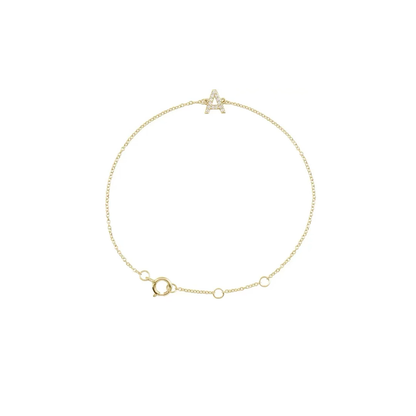 DIAMOND INITIAL BRACELET
