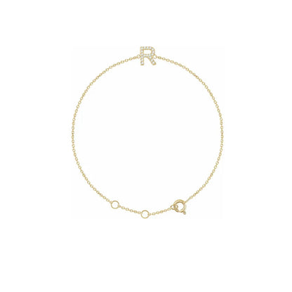 DIAMOND INITIAL BRACELET
