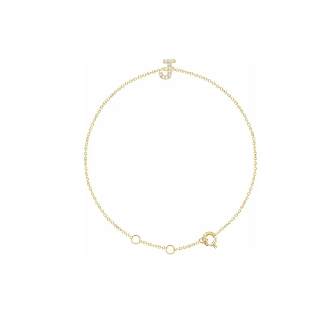 DIAMOND INITIAL BRACELET
