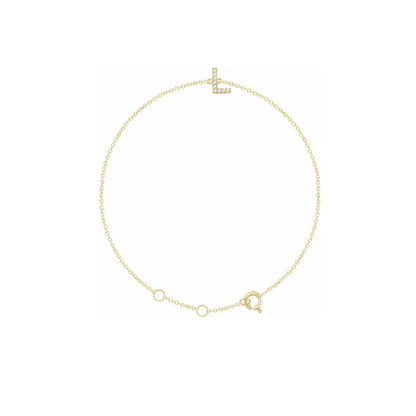 DIAMOND INITIAL BRACELET