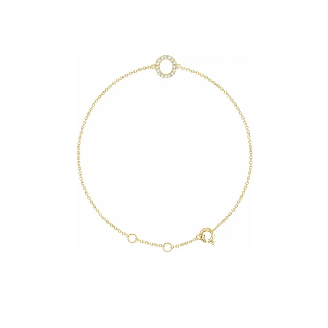 DIAMOND INITIAL BRACELET
