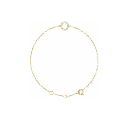 DIAMOND INITIAL BRACELET