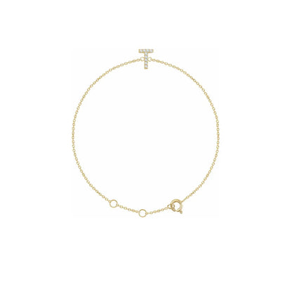 DIAMOND INITIAL BRACELET