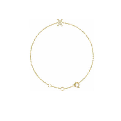 DIAMOND INITIAL BRACELET