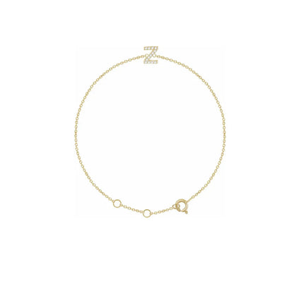 DIAMOND INITIAL BRACELET