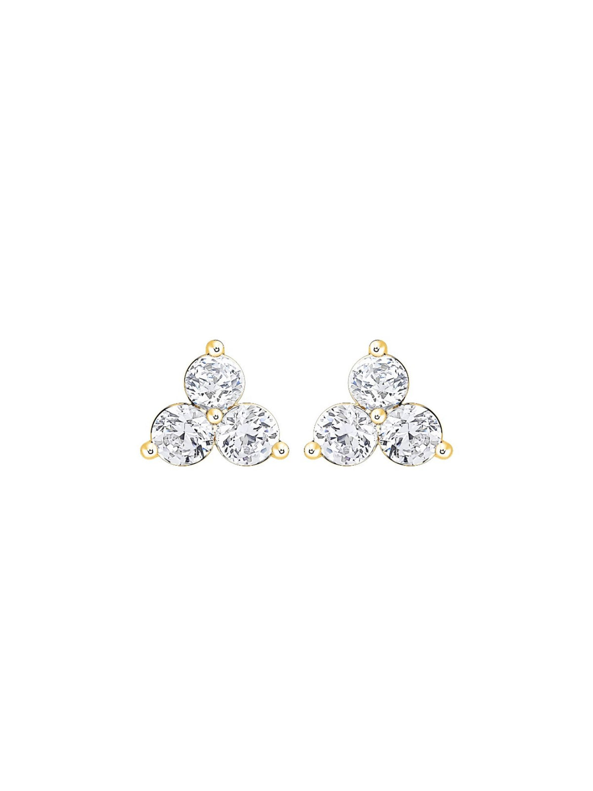 DIAMOND TRIO STUDS