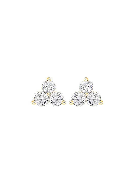 DIAMOND TRIO STUDS